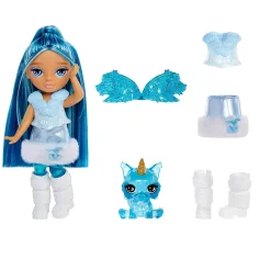 Păpușă Sapphire, zână curcubeu, Rainbow High Littles imaginea 3