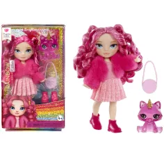 Rainbow High: Păpușă mică Magenta cu accesorii imaginea 2