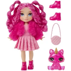 Rainbow High: Păpușă mică Magenta cu accesorii imaginea 3