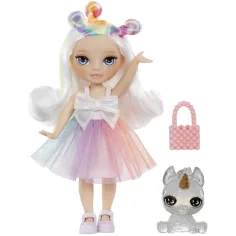 Rainbow High: Păpușă soră mai mică Opal cu accesorii imaginea 2