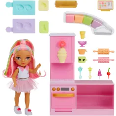 Rainbow High: Set de joacă Cofetărie cu păpușa Kandy Hart imaginea 3