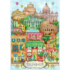 Roma la miezul nopții puzzle premium plus quality 1000 piese - Trefl imaginea 2