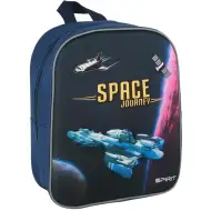 Rucsac rotunjit pentru grădiniță cu model 3D Spirit: Space Journey navă spațială 30x25x12cm