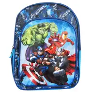 Rucsac școlar albastru Avengers, 37x28x13cm