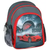Rucsac școlar rotunjit cu model de mașină de curse roșie Spirit: Speed Monster, dimensiuni 24x13x31cm