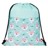 Sac de sport St.Right Lovely Fox cu vulpe, 43x32cm