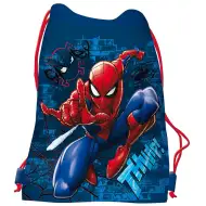 Sacul sport albastru Spider-Man, 33x44cm