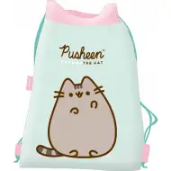 Săculeț de sport Pusheen Mint cu pisică 43x34cm
