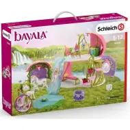 Schleich: Bayala - Casă de flori strălucitoare cu unicorni, grajd și lac set de joacă (42455)