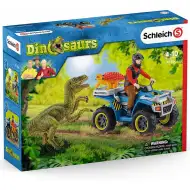 Schleich: Evadare cu quad-ul de Velociraptor set (41466)