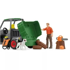Schleich: Farm World - Set de joacă Lucrări forestiere (42659) imaginea 3