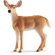 Schleich: Figurină de cerb femelă cu coadă albă (14819)
