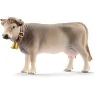 Schleich: Figurina vacă de bovină maro (13874)