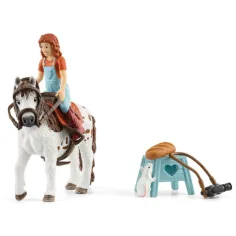 Schleich: Horse Club - Set de joacă Mia și Spotty cu figurină cal (42518) imaginea 2