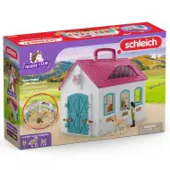 Schleich: Horse Club - Set de joacă cu grajd pliabil cu cai (42703)