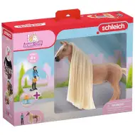Schleich Horse Club: Frumusețile Sofiei - Set de început cu Kim și calul Caramelo cu coamă pieptănabilă (42585)