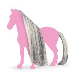Schleich Horse Club: Sofias Beauties - Set completare cu coamă și coadă gri (42652) imaginea 2