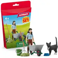 Schleich: Set de paie cu pisică (42747)