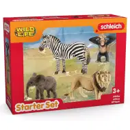 Schleich: Wild Life - Set de figurine cu animale din Africa pentru începători, 4 bucăți (42721)