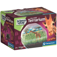 Science &amp; Play: Mini terariu cu figurină de girafă - Clementoni
