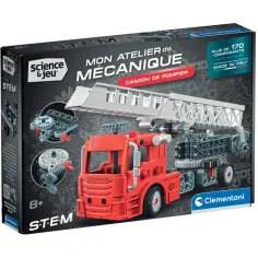 Science & Play: Set de construcție camion de pompieri - Clementoni