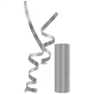 Serpentină de culoare argintie metalică – 1 buc.