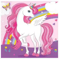 Șervețel cu unicorn curcubeu, 2 straturi, pachet de 20 bucăți