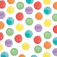 Șervețel de hârtie cu buline colorate – 2 straturi, 33x33 cm, set de 20 bucăți