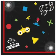 Șervețele de hârtie cu model de gamer, pachet de 20 bucăți