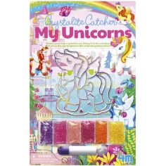Set creativ pentru realizarea unei imagini cu cristale – unicorn, în mai multe variante, 1 buc. imaginea 2