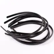 Set de 10 benzi de păr negre, 8mm