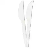 Set de 10 cuțite albe reutilizabile