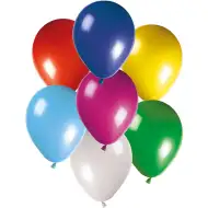 Set de 100 baloane de petrecere din latex colorat