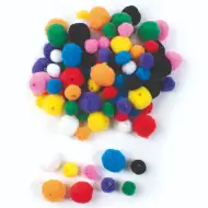 Set de 200 de pomponi colorați PlayBox