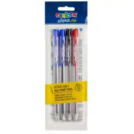 Set de 4 pixuri cu bilă Sfera în mai multe culori - Carioca