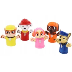 Set de 5 marionete deget pentru copii cu personaje din Patrula Cățelușilor imaginea 2