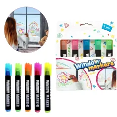 Set de 5 markere pentru geamuri imaginea 3