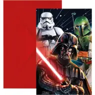 Set de 6 invitații pentru petrecerea Star Wars