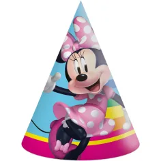 Set de 6 pălării de petrecere Minnie Mouse
