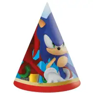 Set de 6 pălării de petrecere Sonic