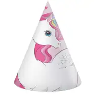 Set de 6 pălării de petrecere cu unicorni curcubeu