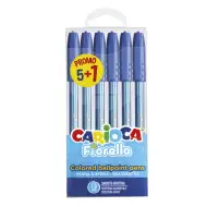 Set de 6 pixuri Fiorella, culoare albastră - Carioca