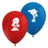 Set de 8 baloane din latex cu Sonic ariciul