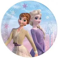 Set de 8 farfurii de hârtie Frozen 2 Elsa și Anna, 23 cm