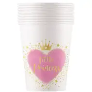 Set de 8 pahare de hârtie Little Princess 200ml