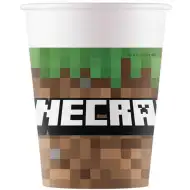 Set de 8 pahare de hârtie Minecraft 200ml