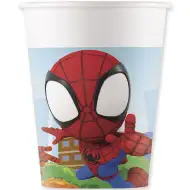 Set de 8 pahare de hârtie Spidey 200ml
