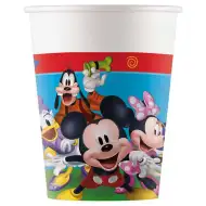 Set de 8 pahare de hârtie cu model Mickey Mouse, 200ml