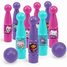 Set de bowling Gabby's Dollhouse cu 11 piese în cutie - Wader imaginea 2