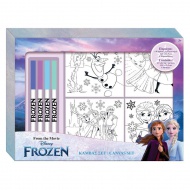 Set de colorat Frozen cu 4 markere